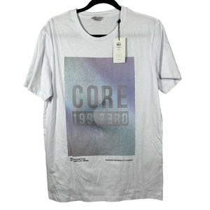 NWT Jack and Jones‎ Core Large White JCofly Short Sleeve Crew Neck TShirt